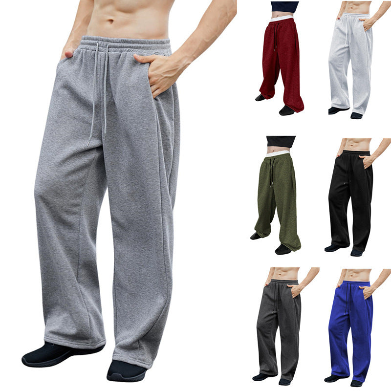 Men's loose oversized jogging pants with elastic waistband and drawstring Mune Fashion