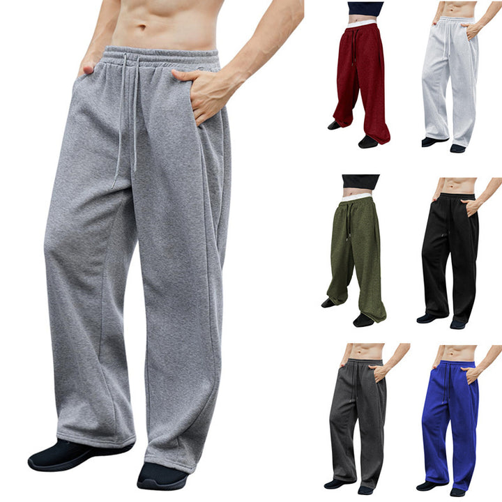 Men's loose oversized jogging pants with elastic waistband and drawstring Mune Fashion