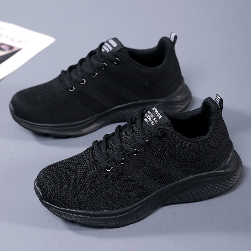 Women's lightweight knitted fitness sneakers with seamless upper material, adaptive EVA cushioning, and ergonomic heel padding Mune Fashion