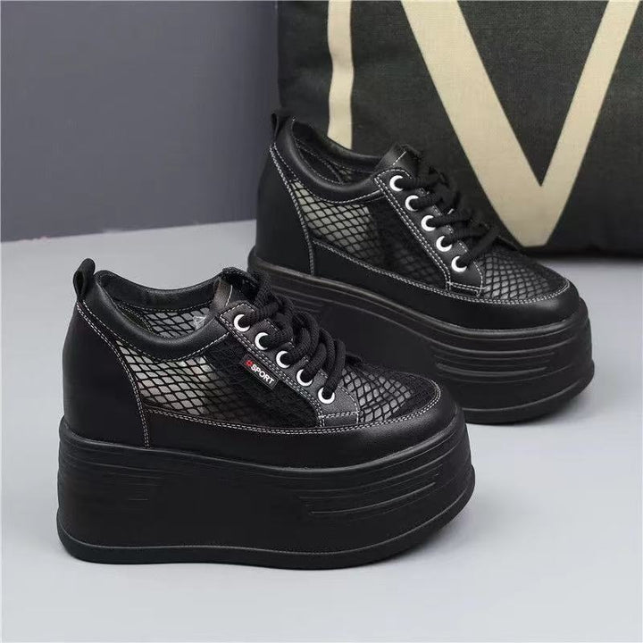Women’s Platform Sneakers with Breathable Mesh Design and Non-Slip Sole Mune Fashion