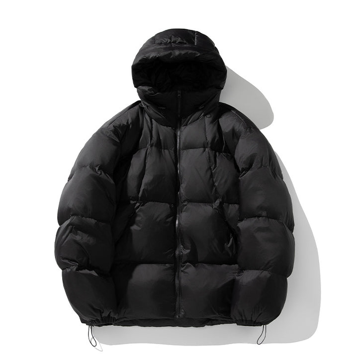 Women's Padded Oversized Quilted Jacket with Hood and Drawstring Mune Fashion