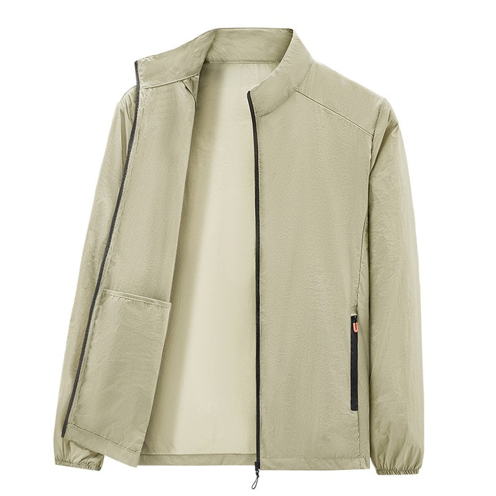 Men's ultralight packable windbreaker with inner pocket, stand-up collar & zippered pockets Mune Fashion