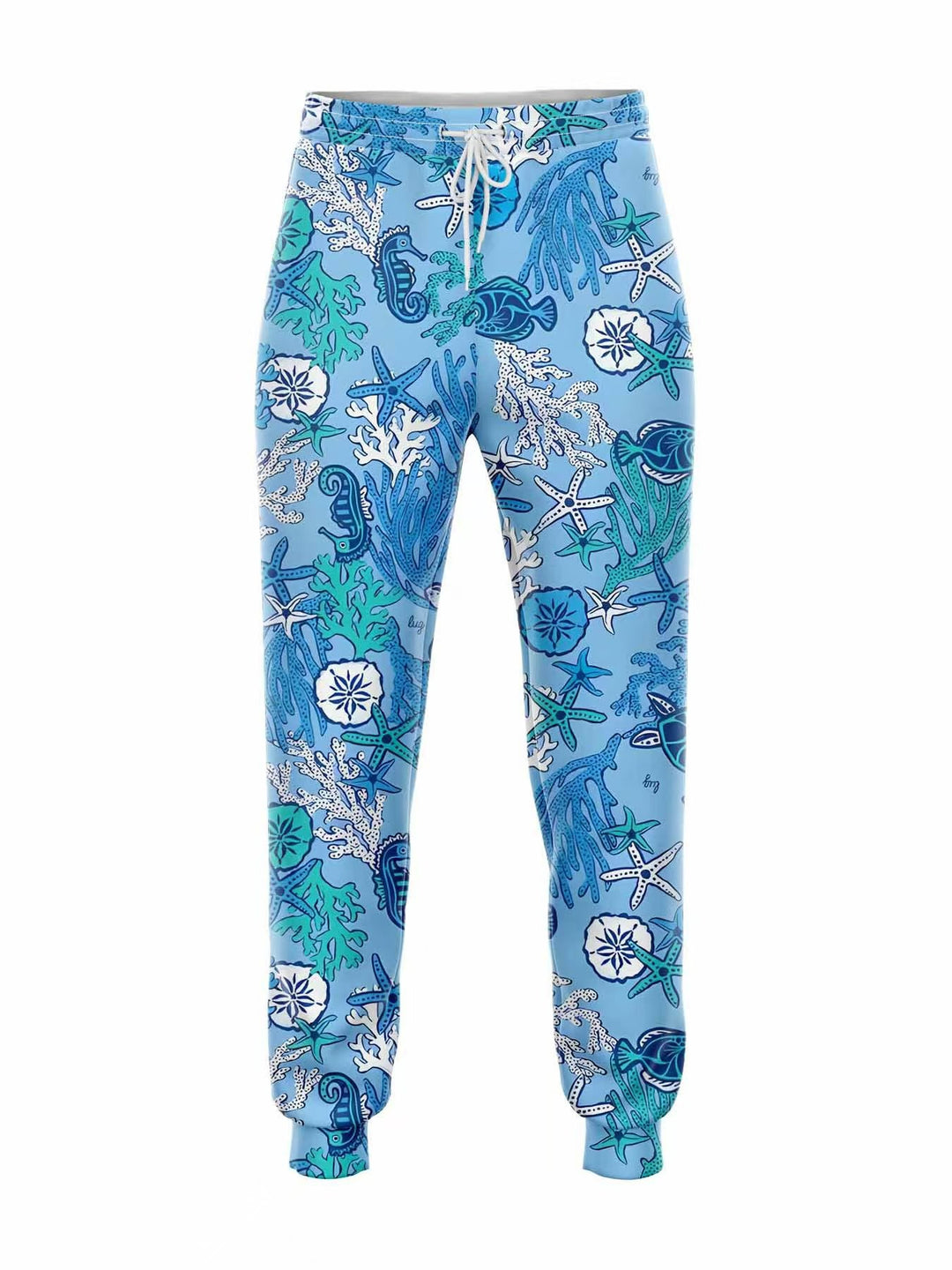 Women Fashionable Jogging Pants with Feather Pattern Mune Fashion