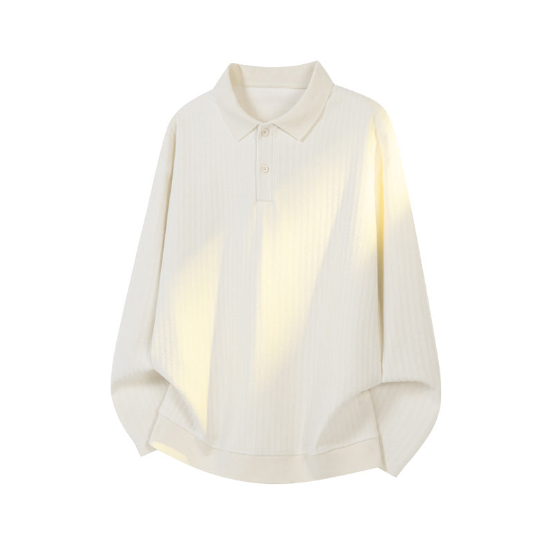 Women's Fashionable Oversized Polo Shirt with Textured Design Mune Fashion