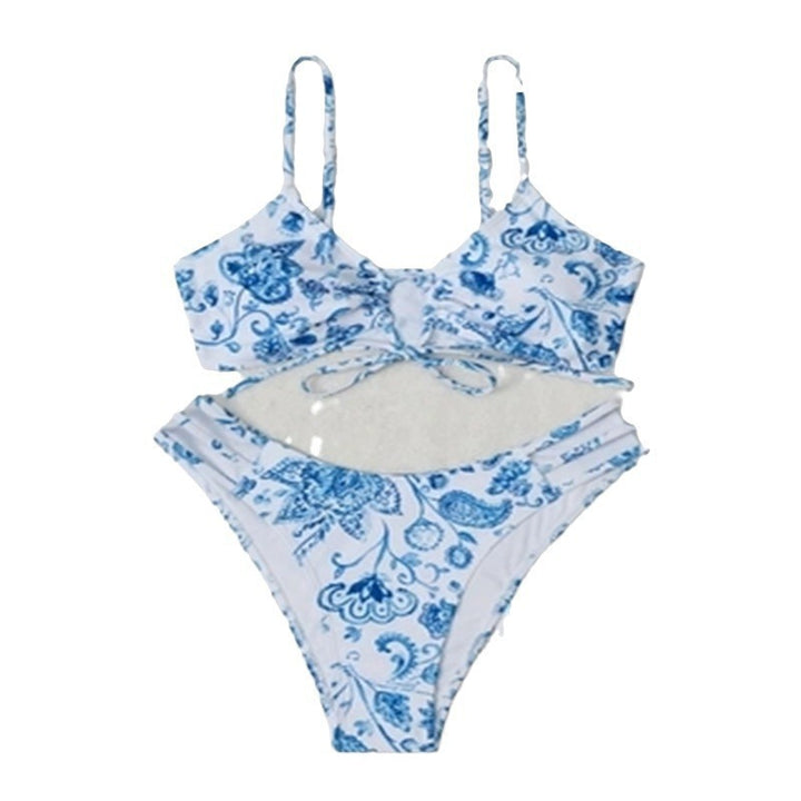 Women's bikini set with floral design and sophisticated lacing Mune Fashion