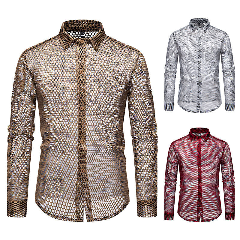Men's mesh shirt made of high-quality material with innovative design Mune Fashion