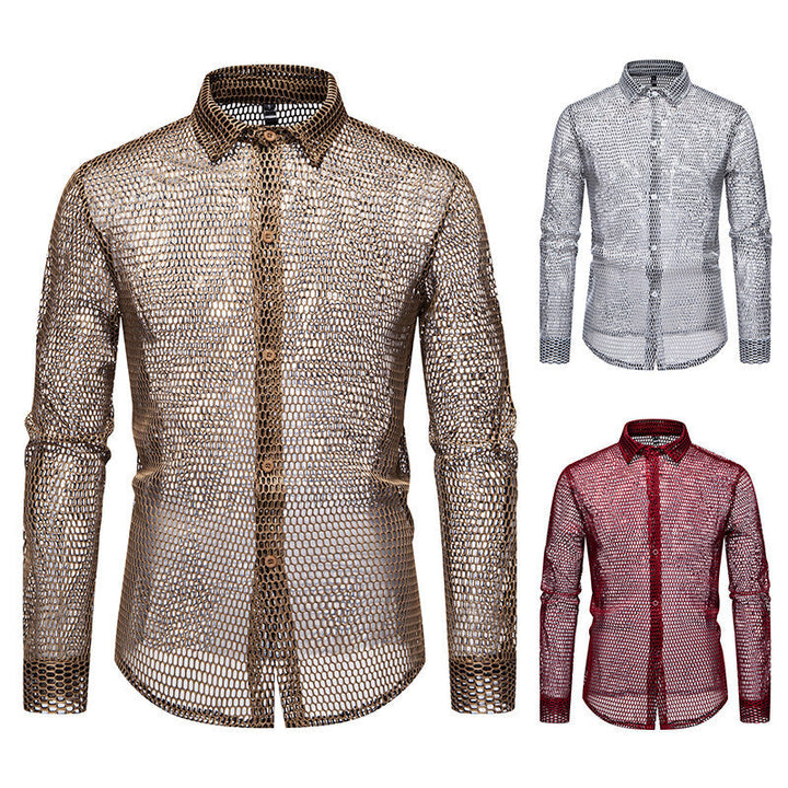 Men's mesh shirt made of high-quality material with innovative design Mune Fashion