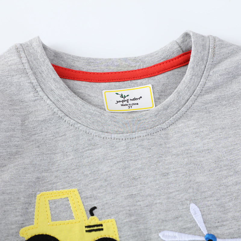 Boys T-shirt with colorful construction machinery design Mune Fashion