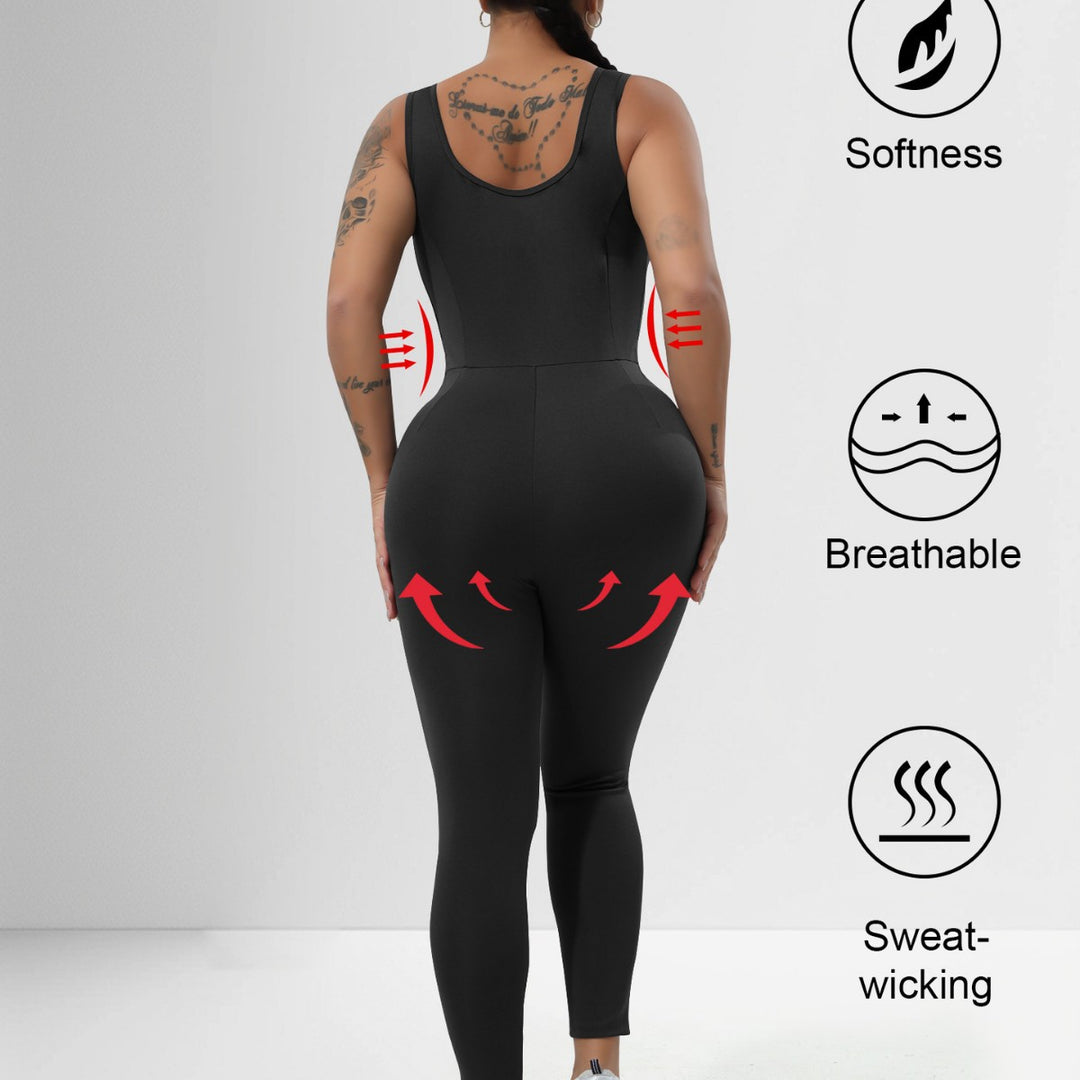 Women's Shaping Sport Bodysuit with High Waistband and Shaping Effect Mune Fashion