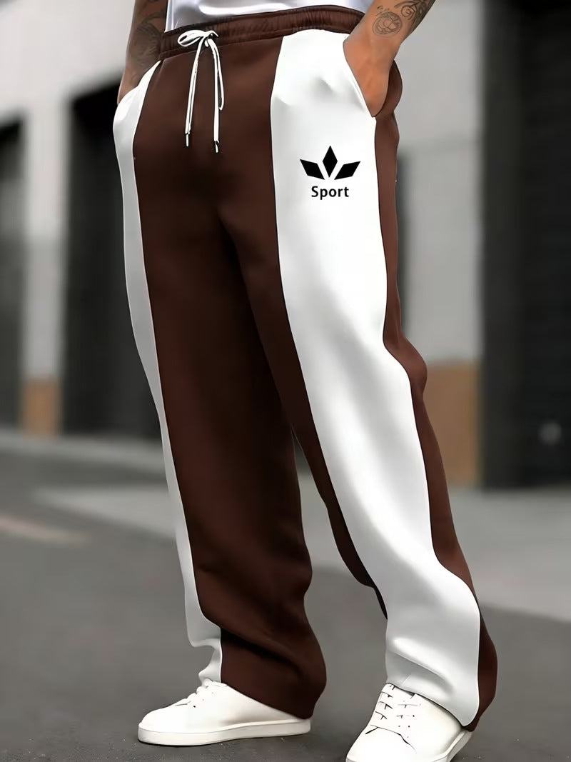 Men's sporty joggers with side stripes Mune Fashion