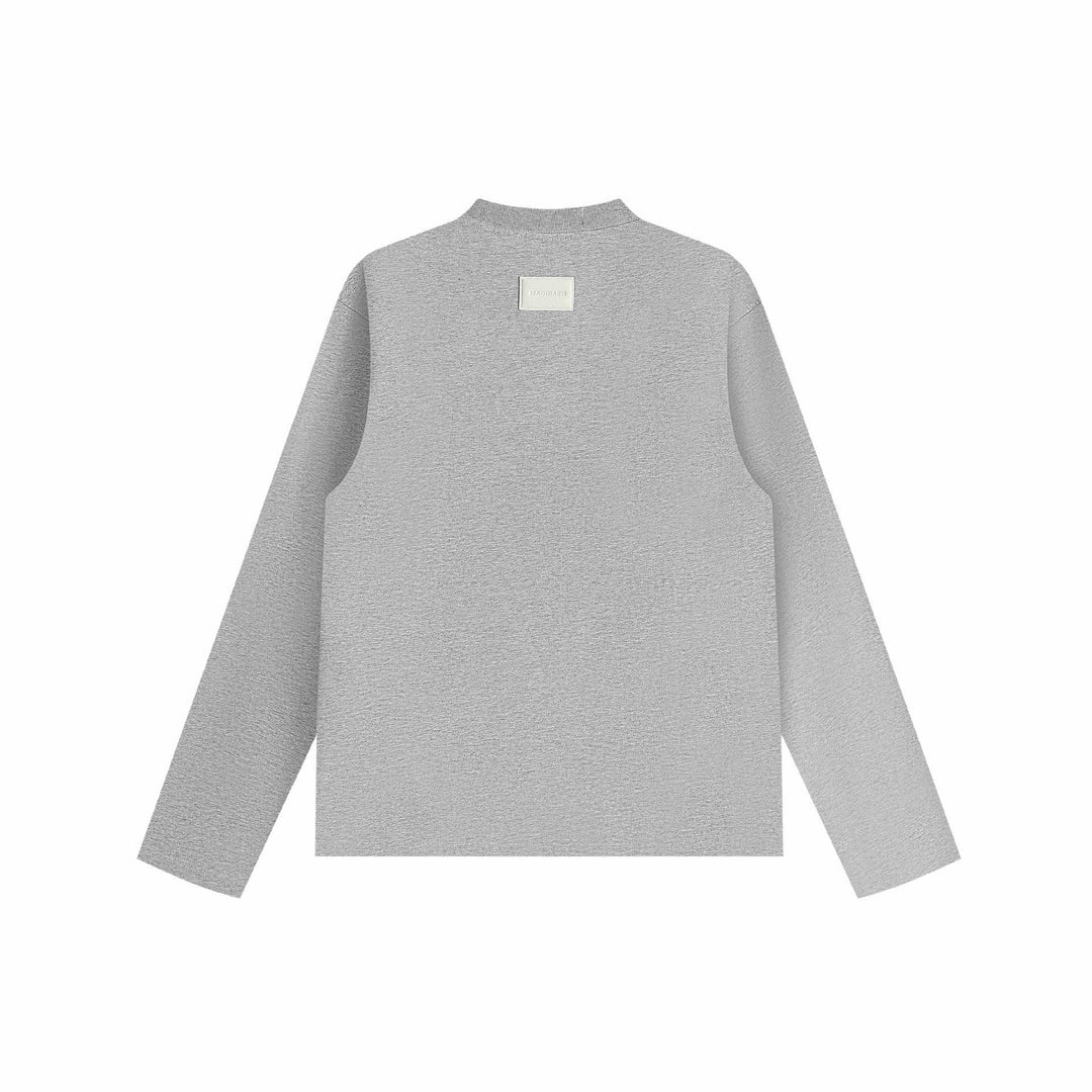 Unisex Oversize sweatshirt with decorative layered yoke and round neck Mune Fashion