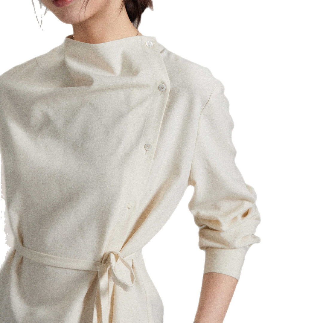 Women's Fashion Blouse with Wrap Neckline Mune Fashion