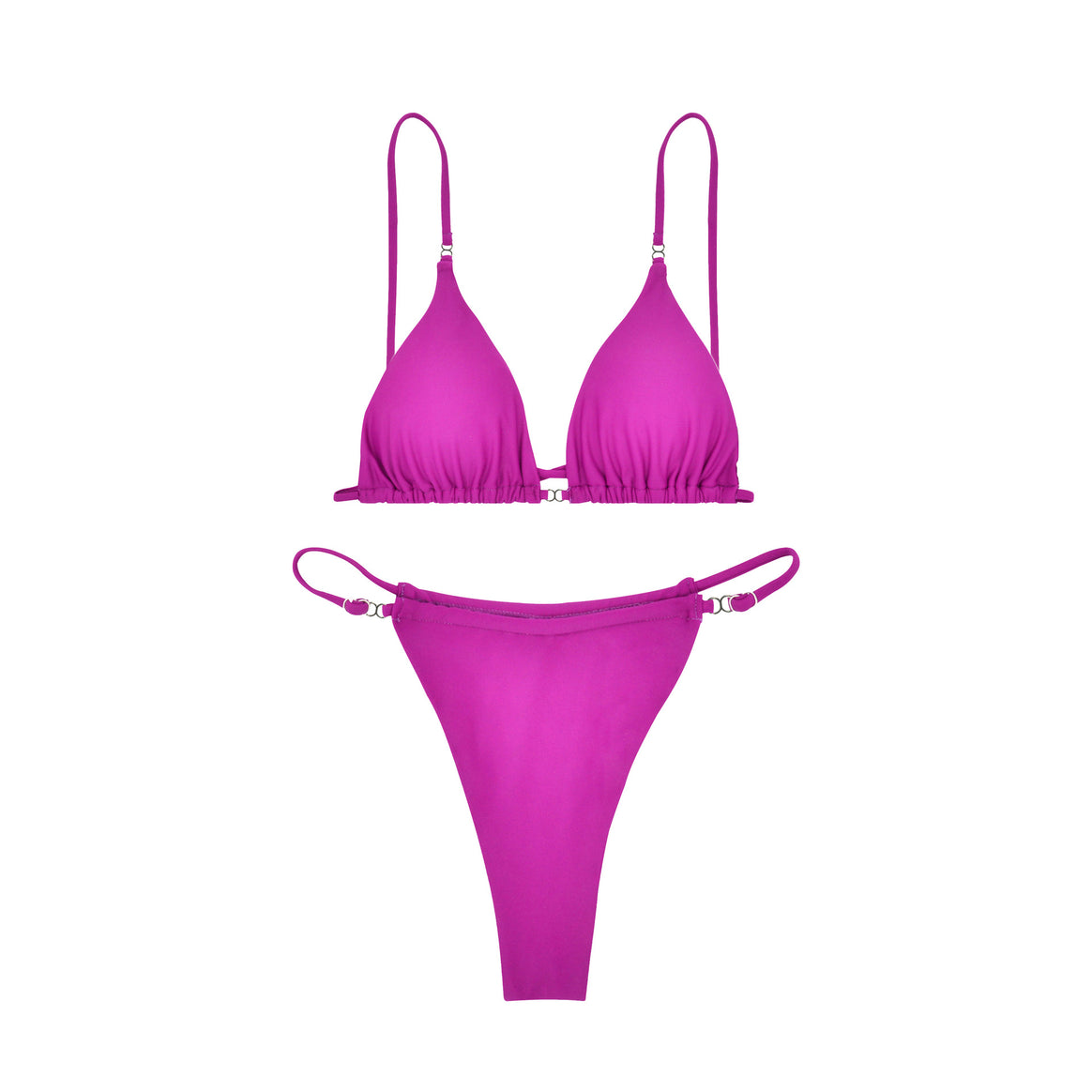 Women's Triangle Bikini with delicate ruffle details and adjustable straps Mune Fashion