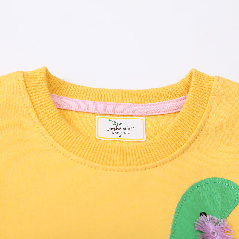 Girls Sweatshirt with Creative Dinosaur Design Mune Fashion
