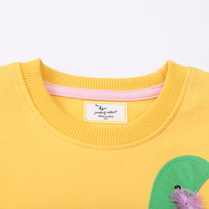 Girls Sweatshirt with Creative Dinosaur Design Mune Fashion