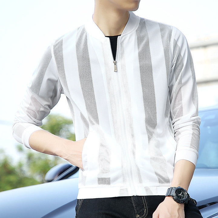 Men's Stylish Sports Jacket with Mesh Inserts Mune Fashion