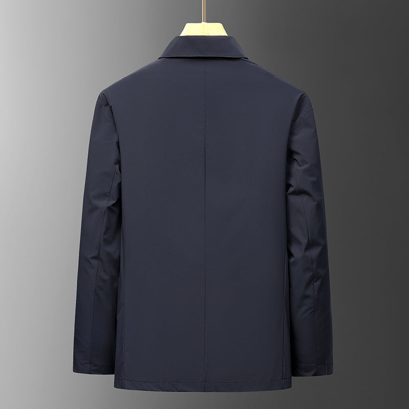Men's Lightweight Unlined Travel Blazer with Stretch and Patch Pockets Mune Fashion