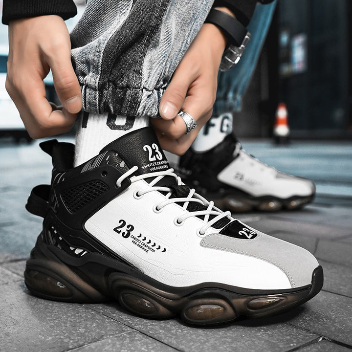 Unisex futuristic platform sneaker with visible air capsules, reinforced heel area and anatomical insole Mune Fashion