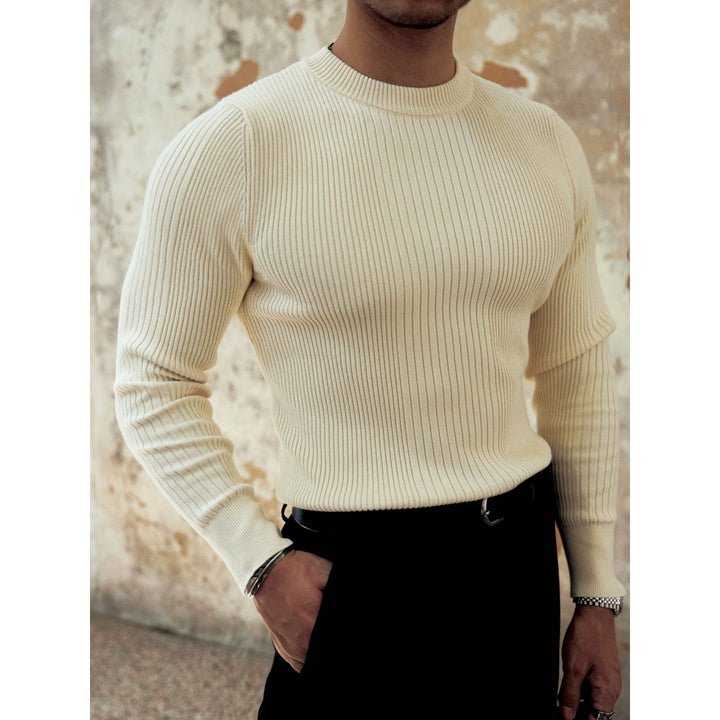 Men's Stylish Ribbed Sweater Mune Fashion
