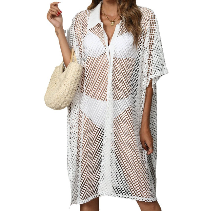 Women loose fit crochet beach cover-up Mune Fashion