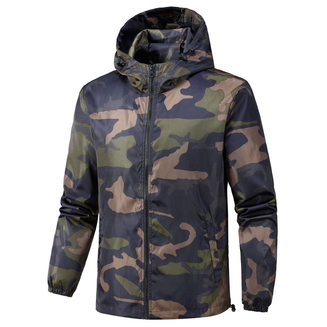 Men's Lightweight Camouflage Jacket with Hood Mune Fashion