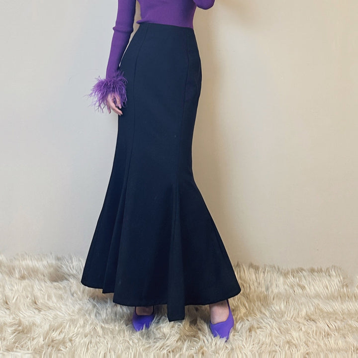 Women Elegant Maxi Skirt with Elegant Swing Design Mune Fashion