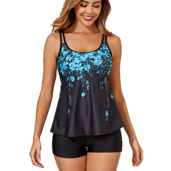 Ladies Tankini with floral design and shorts Mune Fashion