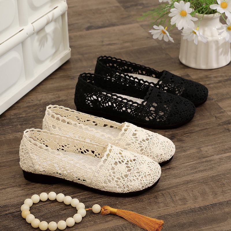 Ladies elegant and breathable lace shoes Mune Fashion