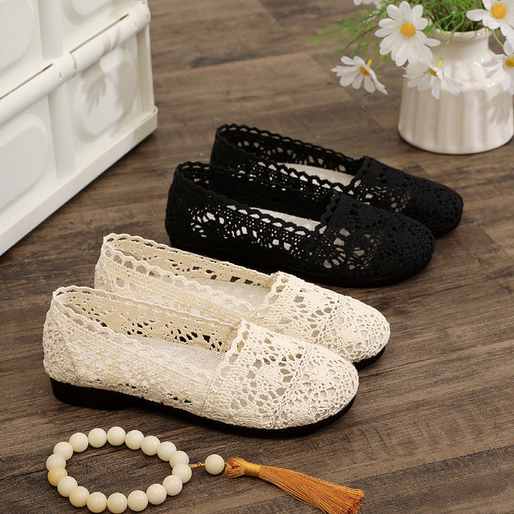 Ladies elegant and breathable lace shoes Mune Fashion