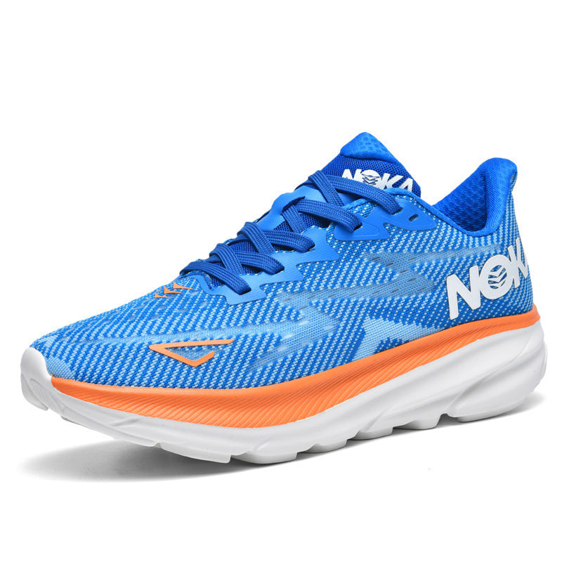 Unisex cushioned street running shoes with maximum EVA midsole and breathable knit upper Mune Fashion