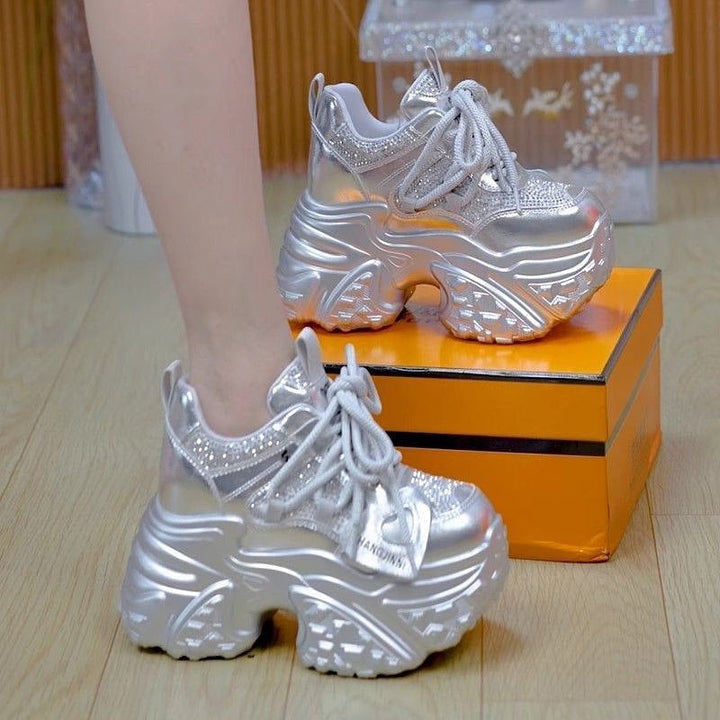 Women Chunky Sneakers with sparkling accents and stylish design Mune Fashion