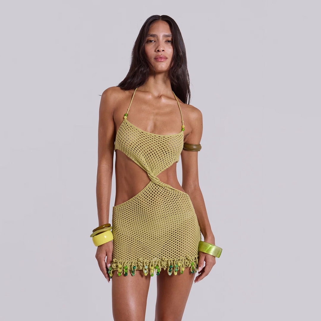 Women's trendy crocheted beach cover-up Mune Fashion