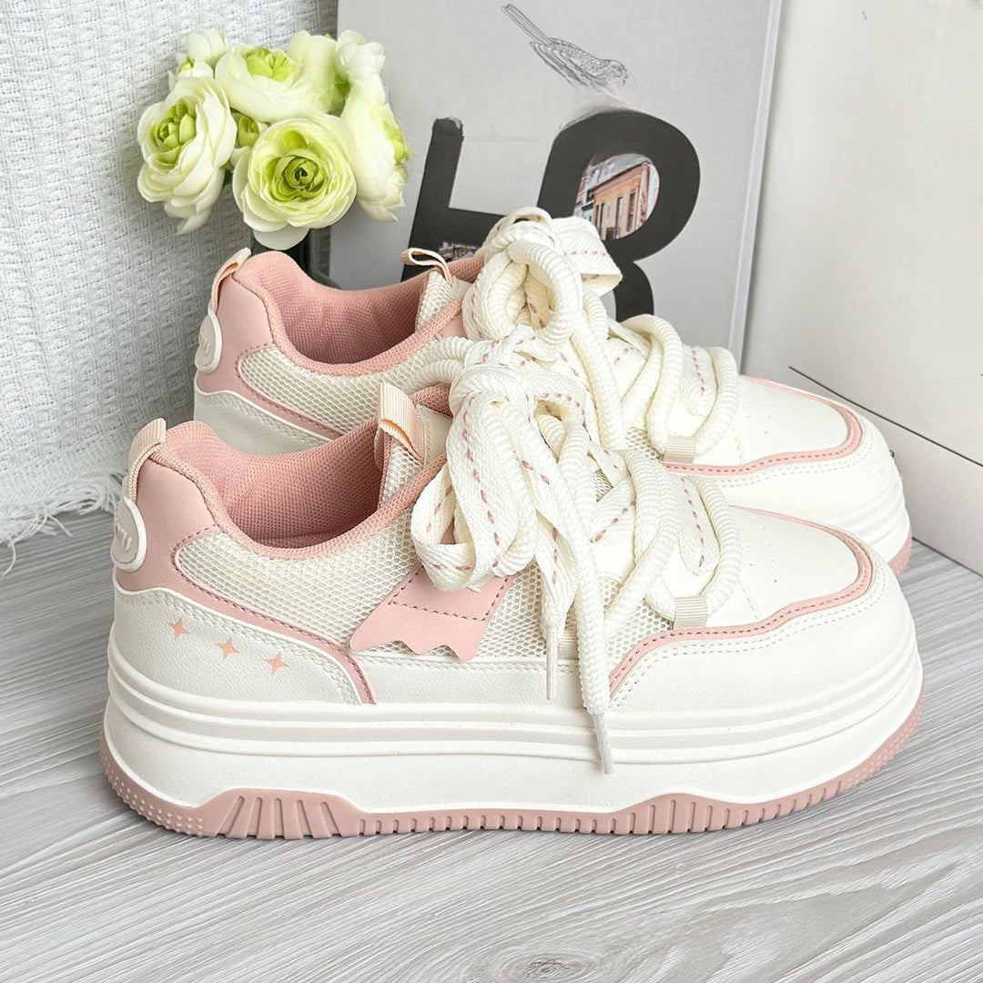 Women's Sporty Sneakers with Thick Sole Mune Fashion