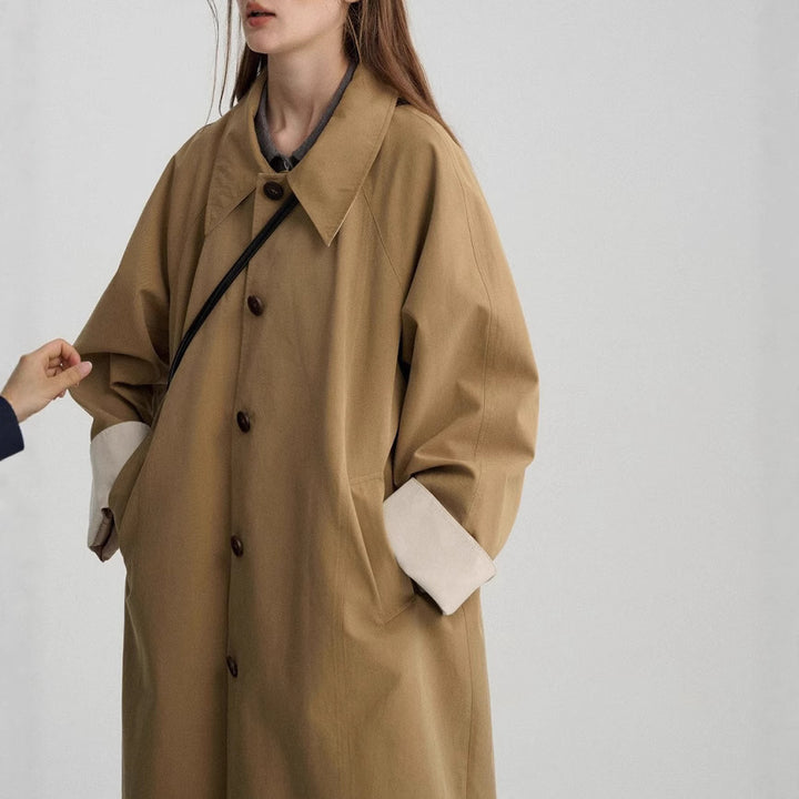 Women's Oversized City Trench Coat Mune Fashion