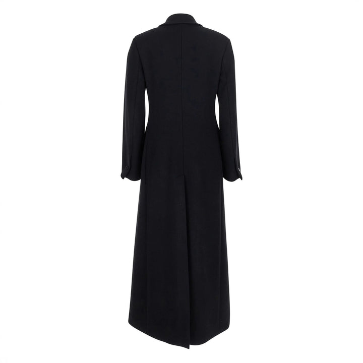 Women's tailored wool coat with lapel collar and one-button closure Mune Fashion