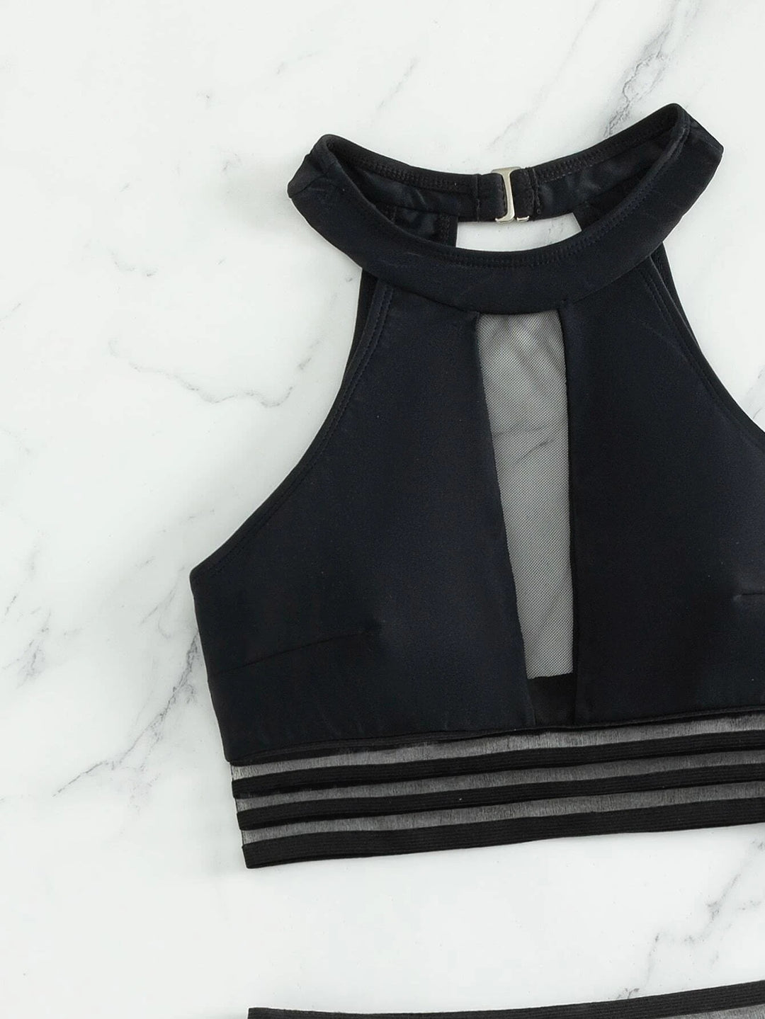 Ladies' Sporty Swimsuit with Mesh Details Mune Fashion