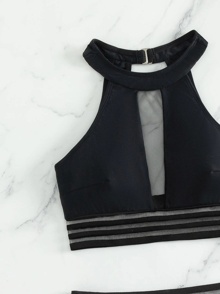 Ladies' Sporty Swimsuit with Mesh Details Mune Fashion