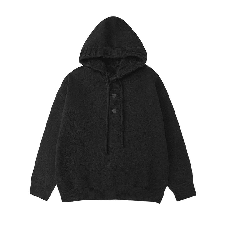 Women's Cozy Hoodie with Button Details Mune Fashion