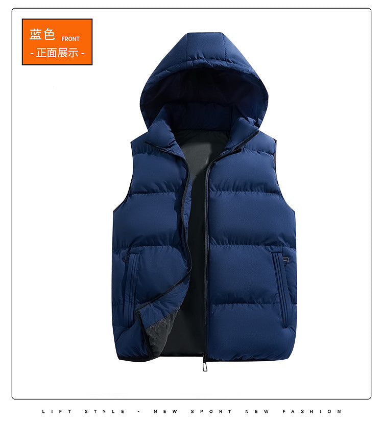 Women's Warm Padded Hooded Vest Mune Fashion