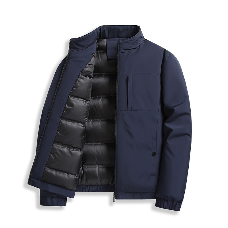Men's nano thermal padded jacket with stand-up collar and windproof outer material Mune Fashion