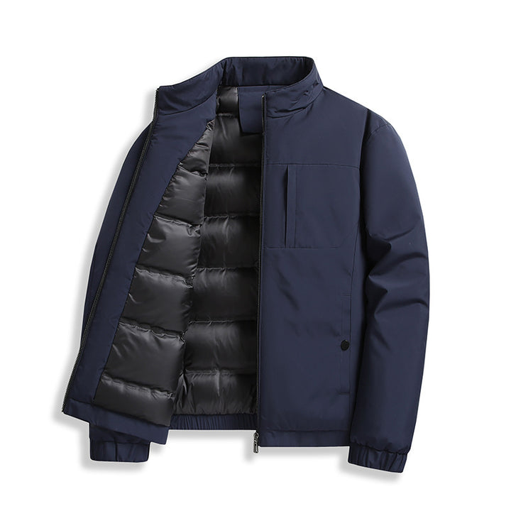 Men's nano thermal padded jacket with stand-up collar and windproof outer material Mune Fashion