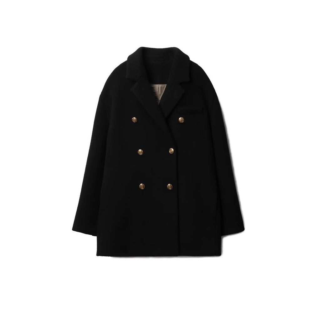 Women Stylish Oversized Blazer with Gold Buttons Mune Fashion