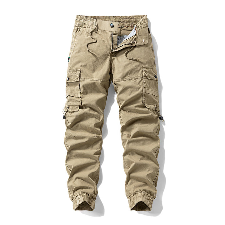 Men's Tactical Utility Cargo Pants in Jogger Cut with Reinforced Knees, Elastic Comfort Waistband and Organizer Pockets Mune Fashion