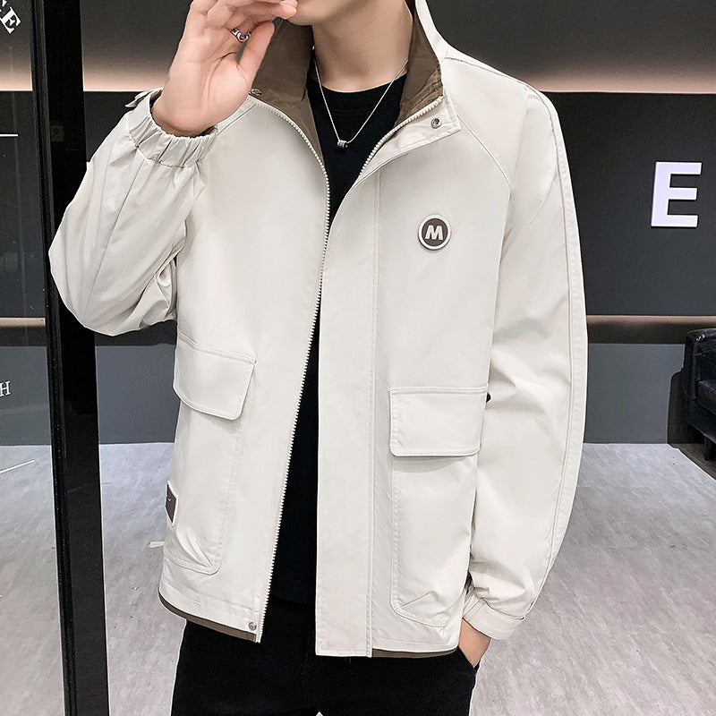 Men's lightweight transitional jacket with hidden pockets Mune Fashion