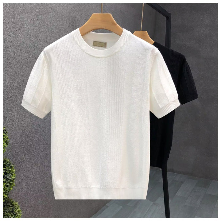 Women's Short Sleeve Knit Top Mune Fashion