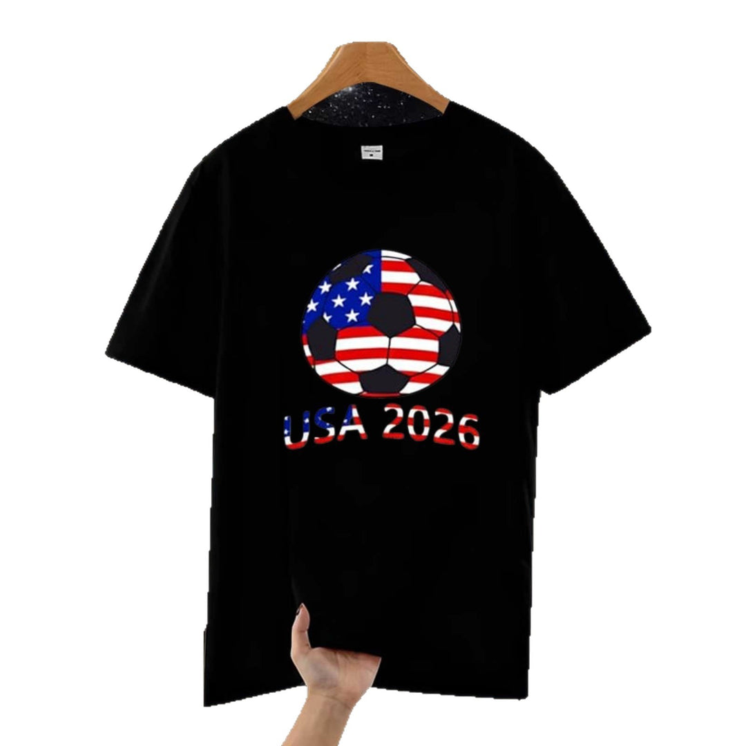 Unisex nan Fan-T-Shirt with large-area USA football print and soft cotton jersey Mune Fashion