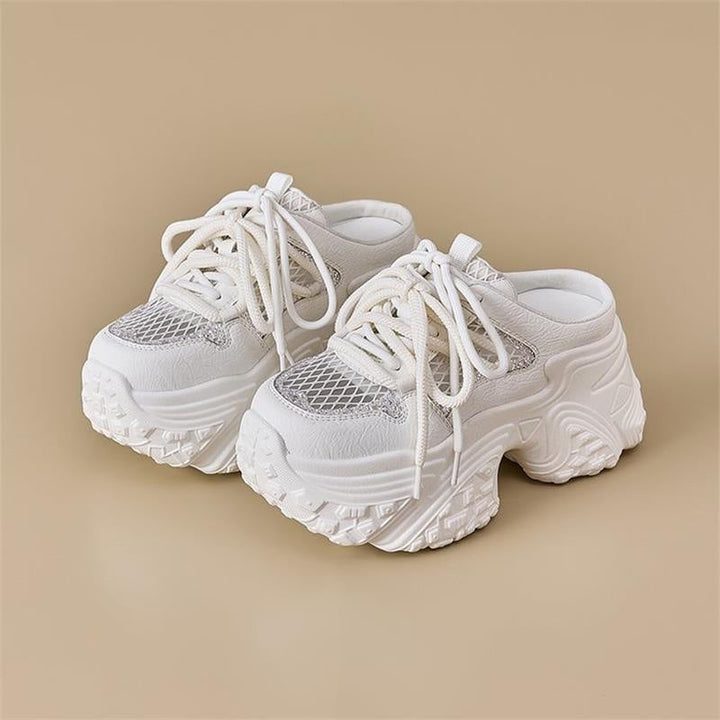 Women’s sporty sneakers with high platform and breathable mesh structure Mune Fashion