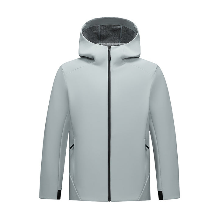 Women's Tailored Softshell Jacket with Hood and Fleece Lining Mune Fashion