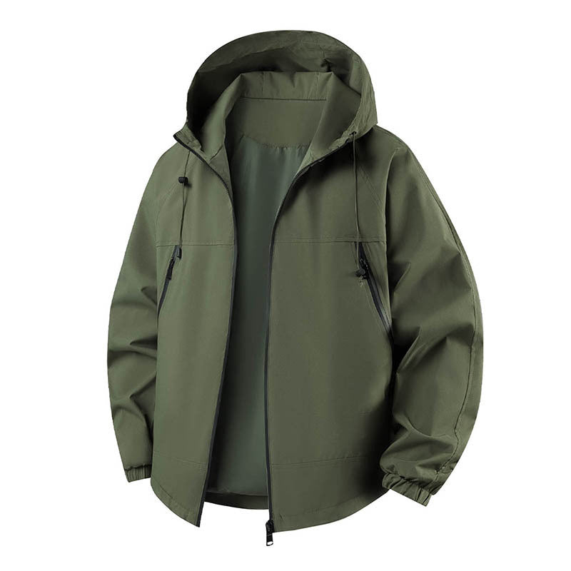 Men's Lightweight Outdoor Jacket with Adjustable Hood Mune Fashion