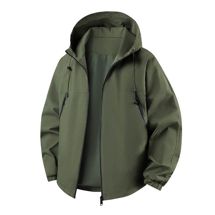 Men's Lightweight Outdoor Jacket with Adjustable Hood Mune Fashion